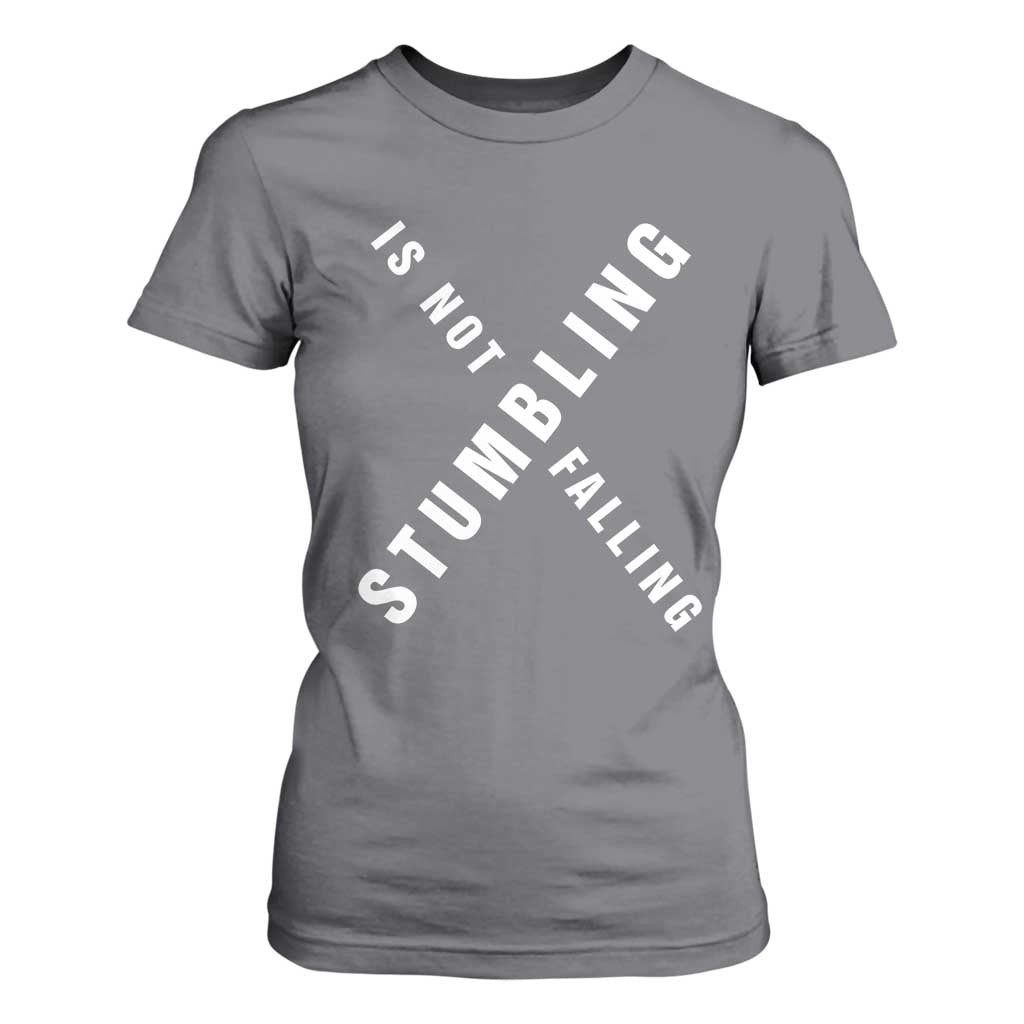 Malcolm X Stumbling Is Not Falling T Shirt For Women Black History Month African American Pride
