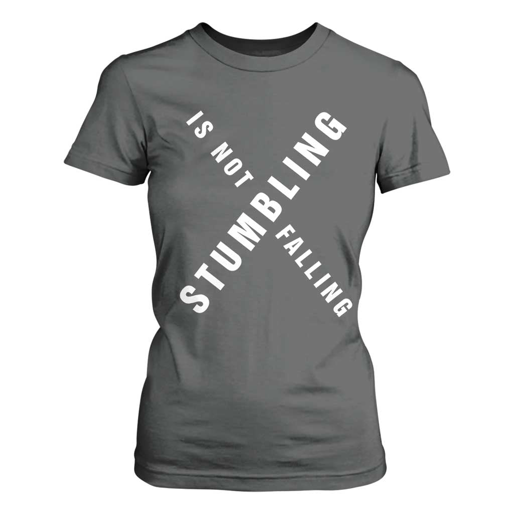 Malcolm X Stumbling Is Not Falling T Shirt For Women Black History Month African American Pride