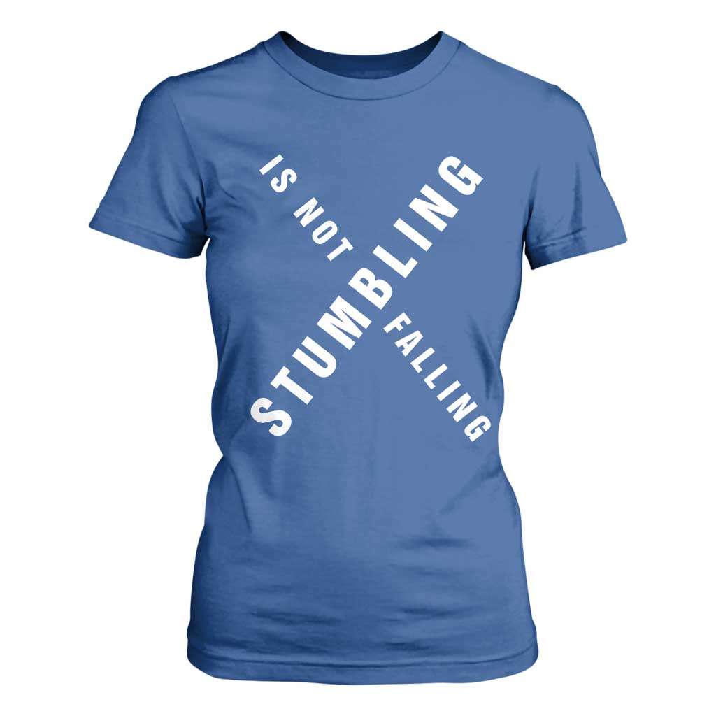 Malcolm X Stumbling Is Not Falling T Shirt For Women Black History Month African American Pride