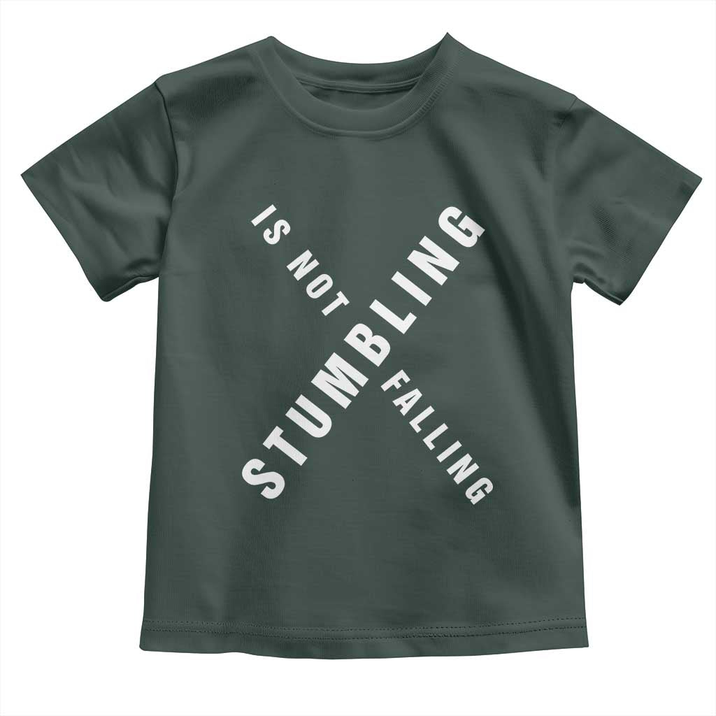 Malcolm X Stumbling Is Not Falling Toddler T Shirt Black History Month African American Pride