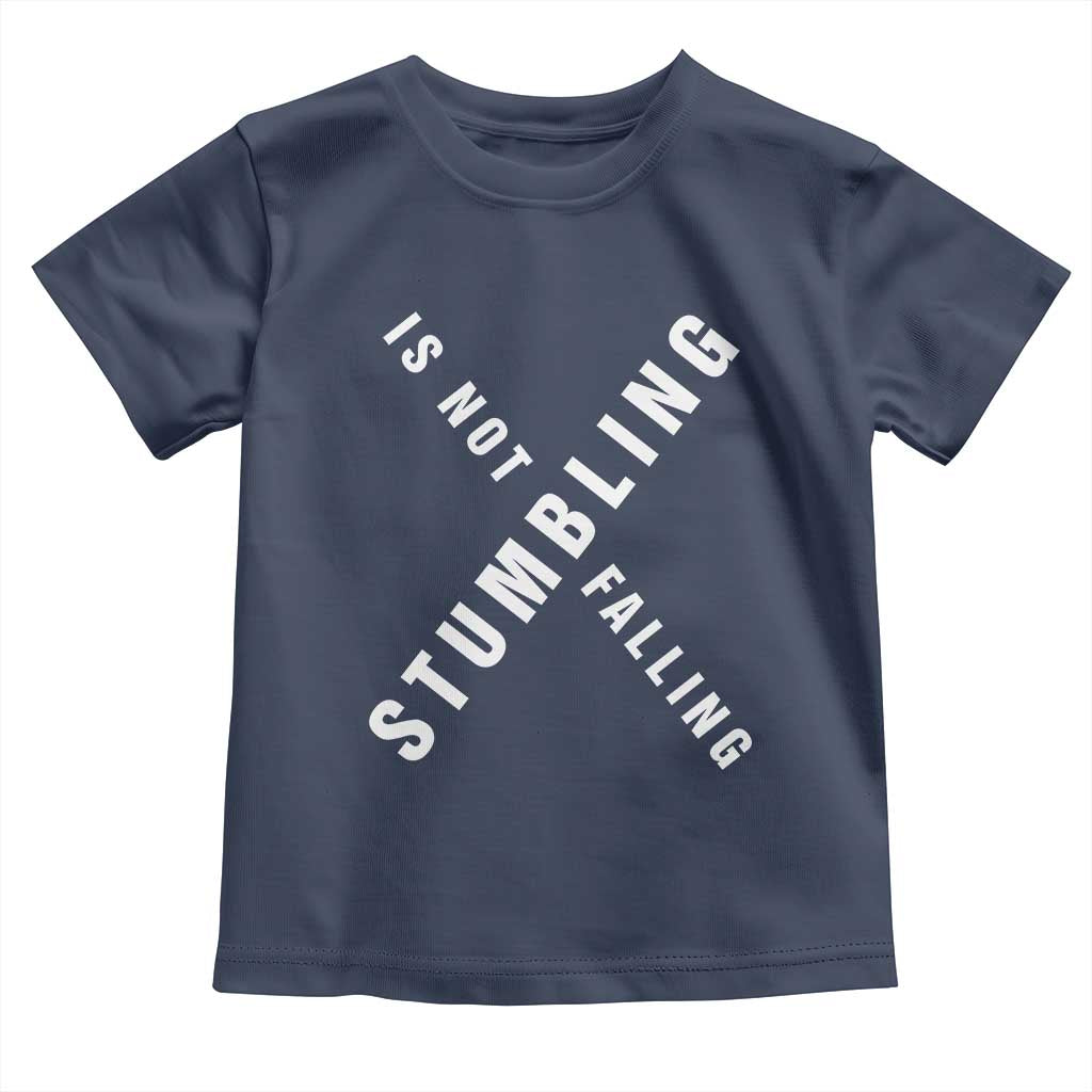 Malcolm X Stumbling Is Not Falling Toddler T Shirt Black History Month African American Pride