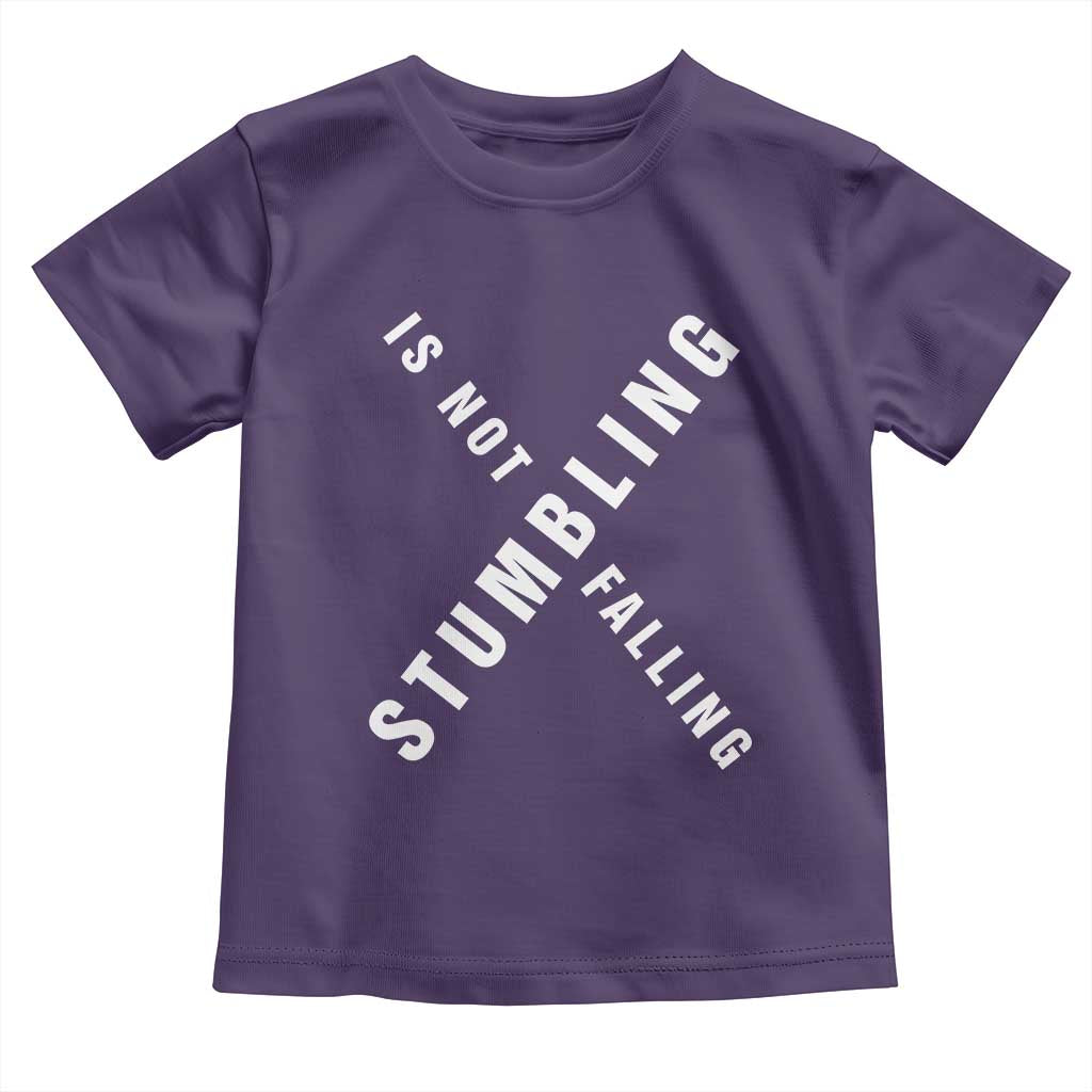 Malcolm X Stumbling Is Not Falling Toddler T Shirt Black History Month African American Pride