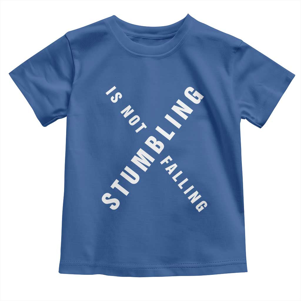 Malcolm X Stumbling Is Not Falling Toddler T Shirt Black History Month African American Pride