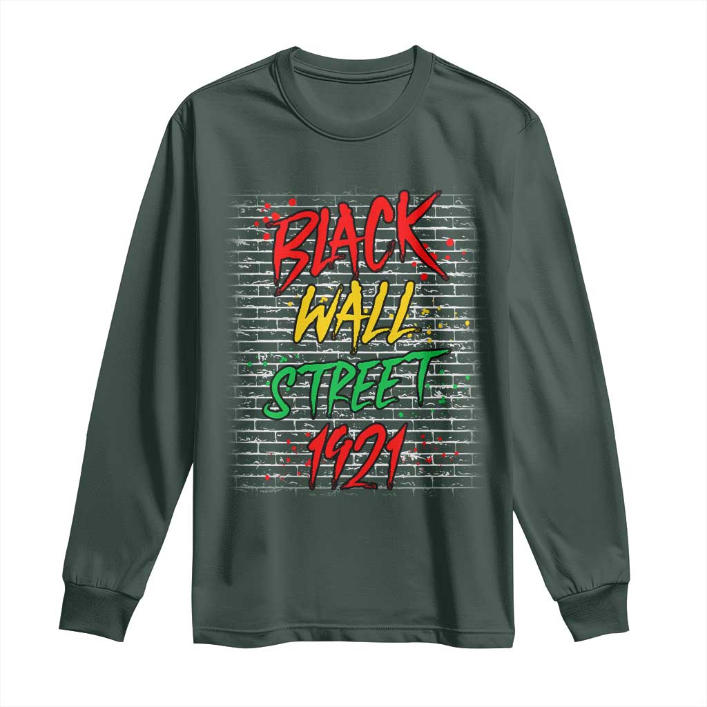 Black Wall Street 1921 Long Sleeve Shirt Tulsa Oklahoma Black History