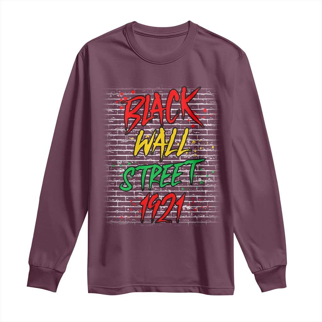 Black Wall Street 1921 Long Sleeve Shirt Tulsa Oklahoma Black History