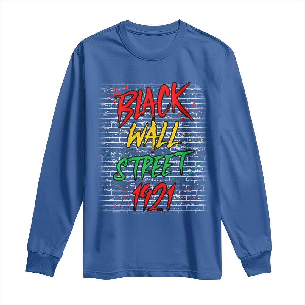 Black Wall Street 1921 Long Sleeve Shirt Tulsa Oklahoma Black History