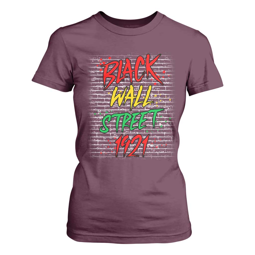 Black Wall Street 1921 T Shirt For Women Tulsa Oklahoma Black History