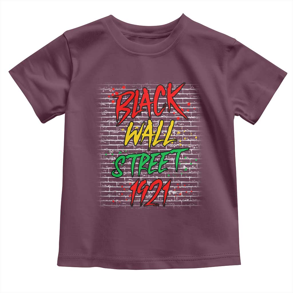 Black Wall Street 1921 Toddler T Shirt Tulsa Oklahoma Black History