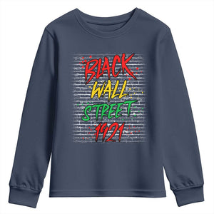 Black Wall Street 1921 Youth Sweatshirt Tulsa Oklahoma Black History