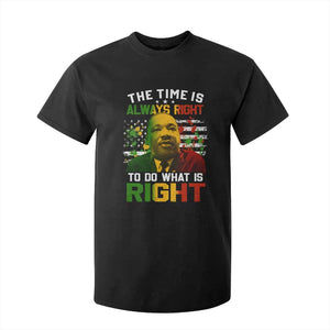 The Time Is Always Right To Do What Is Right T Shirt For Kid Martin Luther King Vintage American Flag