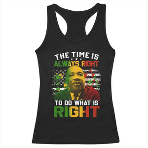 The Time Is Always Right To Do What Is Right Racerback Tank Top Martin Luther King Vintage American Flag