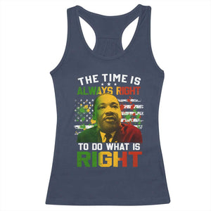 The Time Is Always Right To Do What Is Right Racerback Tank Top Martin Luther King Vintage American Flag