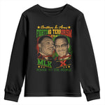 Martin Luther King And Malcolm X Youth Sweatshirt Brothers In Arms Fighting Terrorism 1964 Black History Leaders
