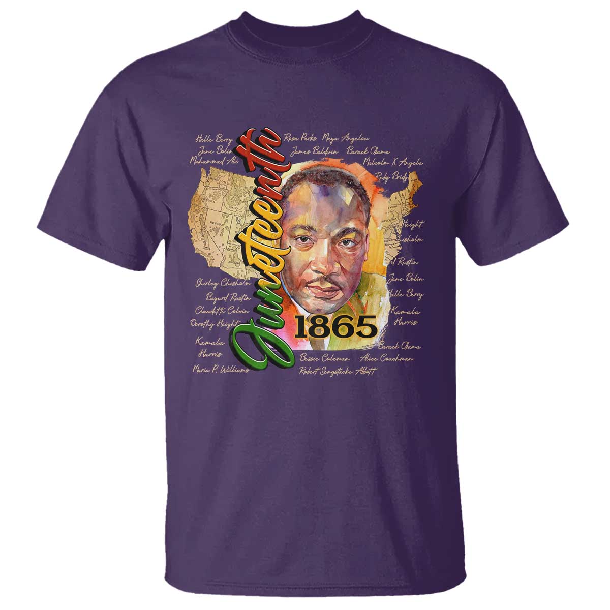 Juneteenth T Shirt Black Leaders African American Heritage 1865