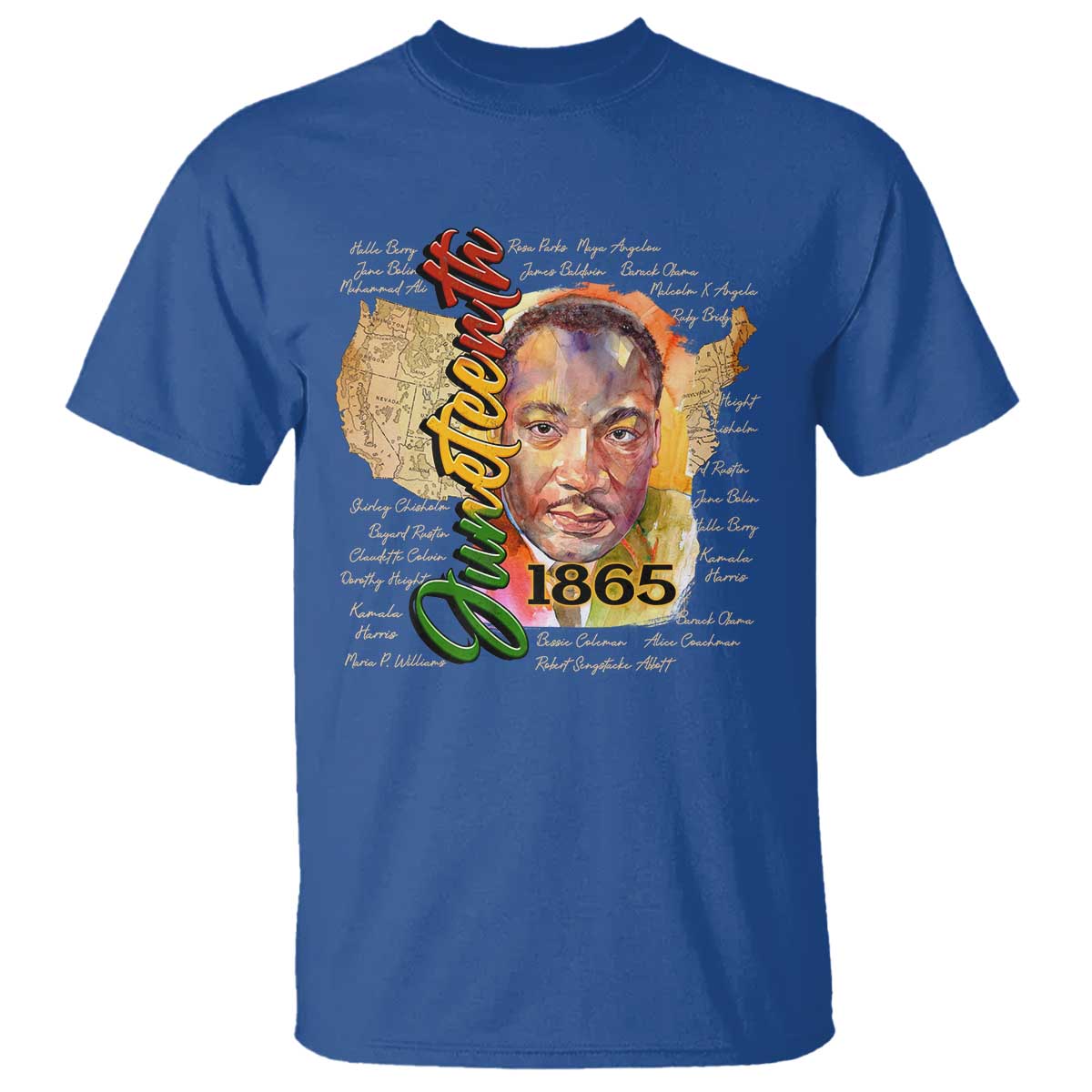 Juneteenth T Shirt Black Leaders African American Heritage 1865
