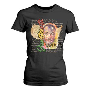 Juneteenth T Shirt For Women Black Leaders African American Heritage 1865