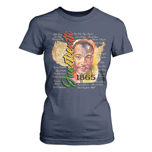 Juneteenth T Shirt For Women Black Leaders African American Heritage 1865