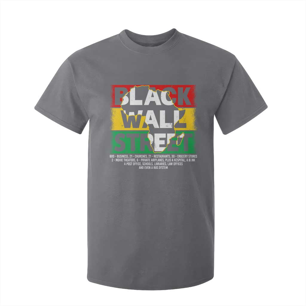 Black Wall Street T Shirt For Kid Tulsa Oklahoma Black History Month Vintage Africa Map