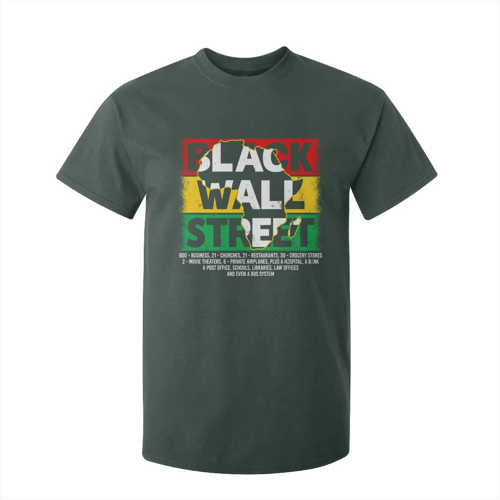 Black Wall Street T Shirt For Kid Tulsa Oklahoma Black History Month Vintage Africa Map