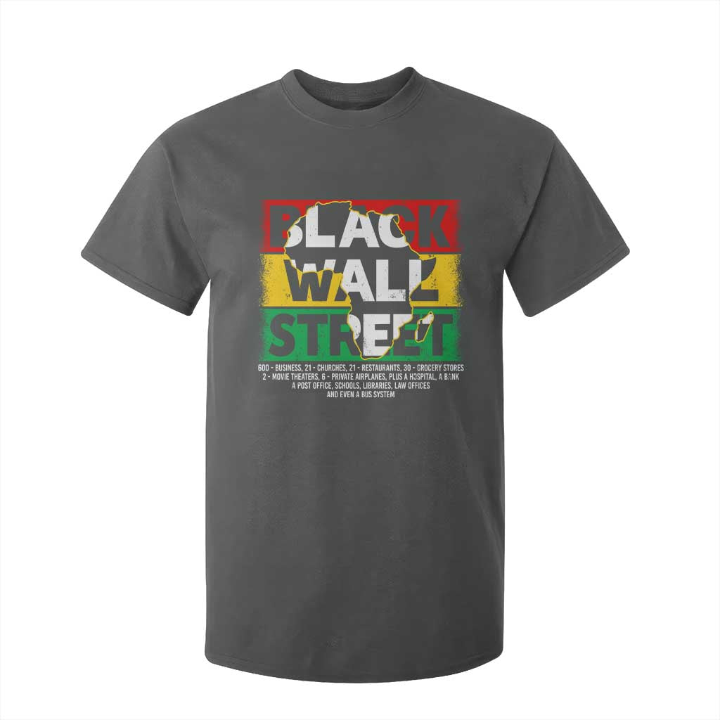Black Wall Street T Shirt For Kid Tulsa Oklahoma Black History Month Vintage Africa Map