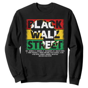 Black Wall Street Sweatshirt Tulsa Oklahoma Black History Month Vintage Africa Map