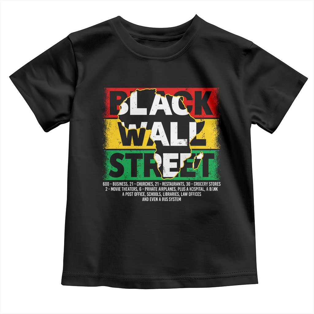 Black Wall Street Toddler T Shirt Tulsa Oklahoma Black History Month Vintage Africa Map