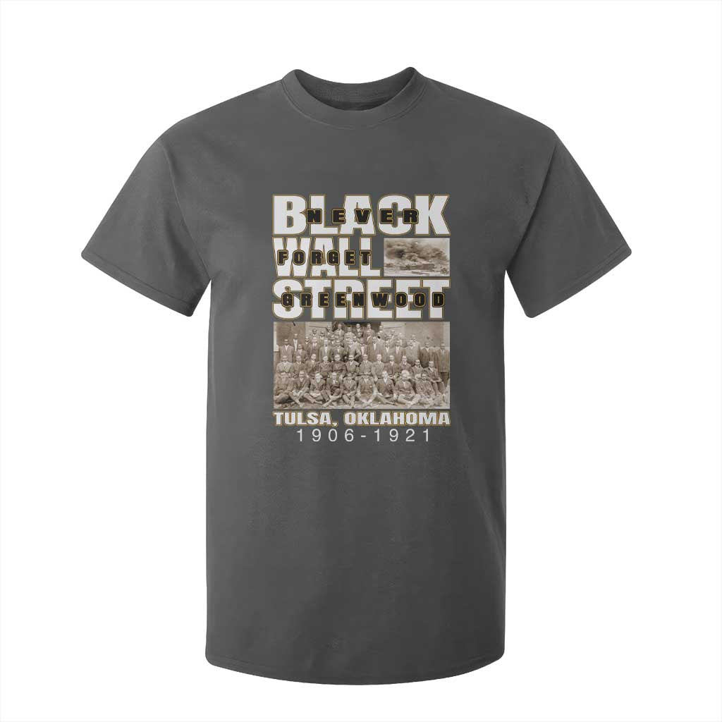 Never Forget Greenwood Black Wall Street T Shirt For Kid Black History