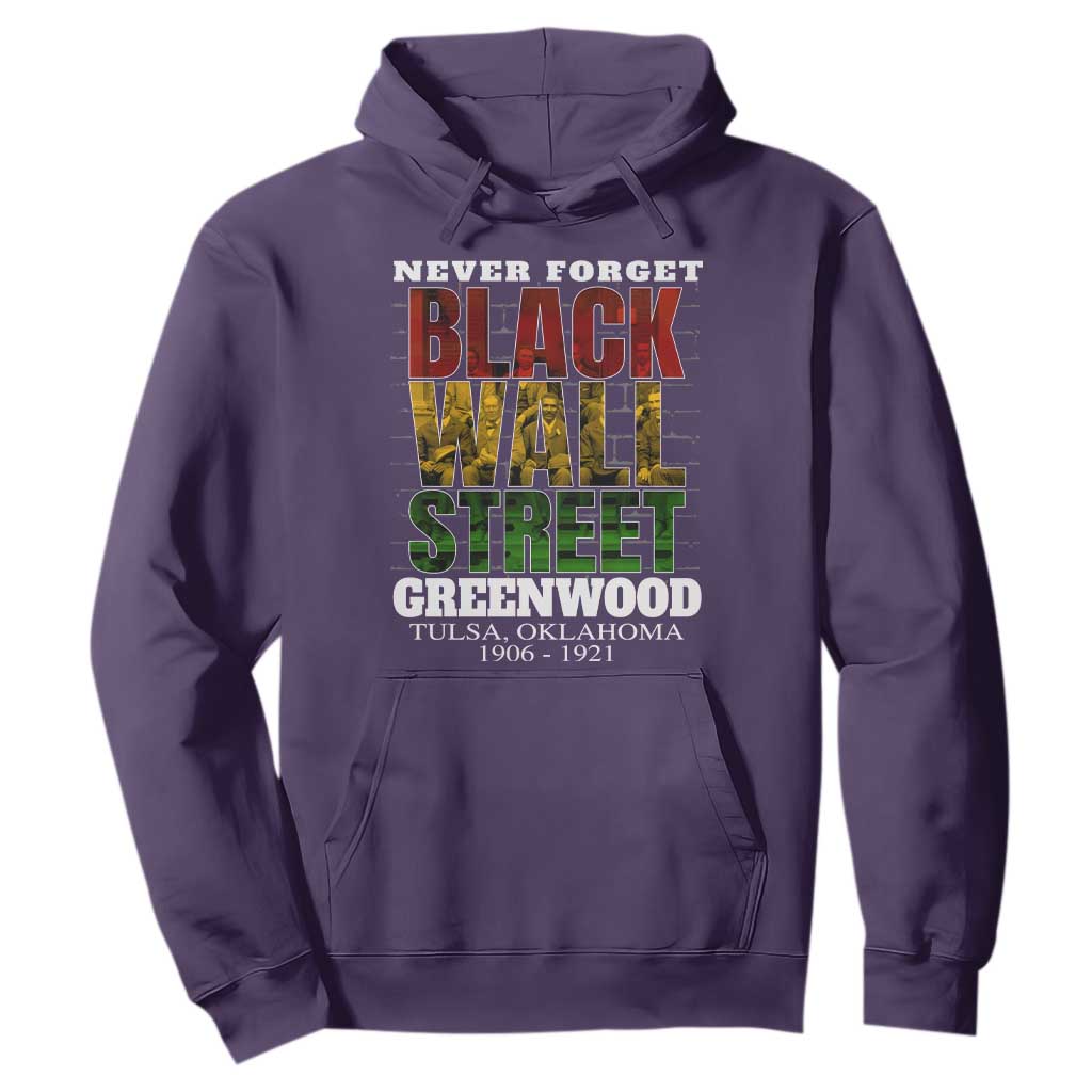 Never Forget Black Wall Street Hoodie Tulsa Oklahoma Black History Month African American Heritage
