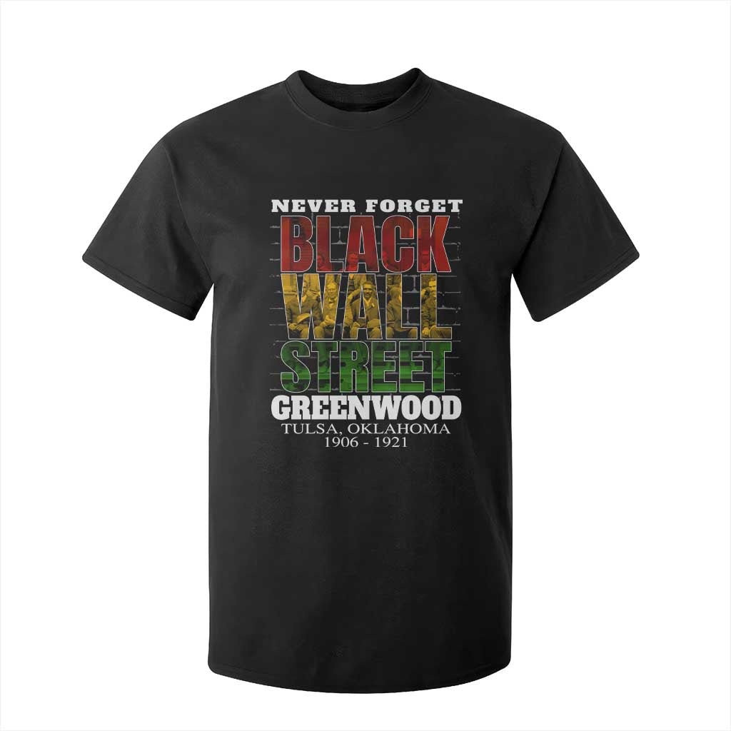 Never Forget Black Wall Street T Shirt For Kid Tulsa Oklahoma Black History Month African American Heritage