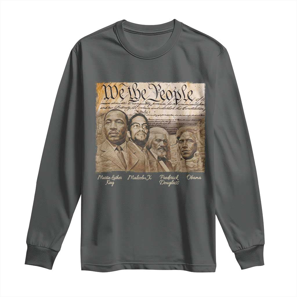 Civil Right Leaders Long Sleeve Shirt Martin Luther King Malcolm X Frederick Douglass Obama Black History Month