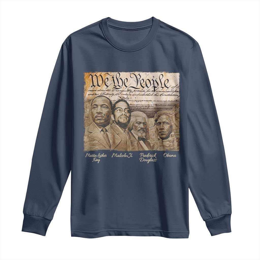 Civil Right Leaders Long Sleeve Shirt Martin Luther King Malcolm X Frederick Douglass Obama Black History Month