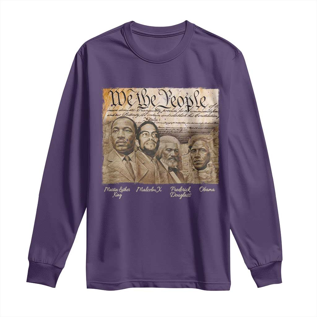 Civil Right Leaders Long Sleeve Shirt Martin Luther King Malcolm X Frederick Douglass Obama Black History Month