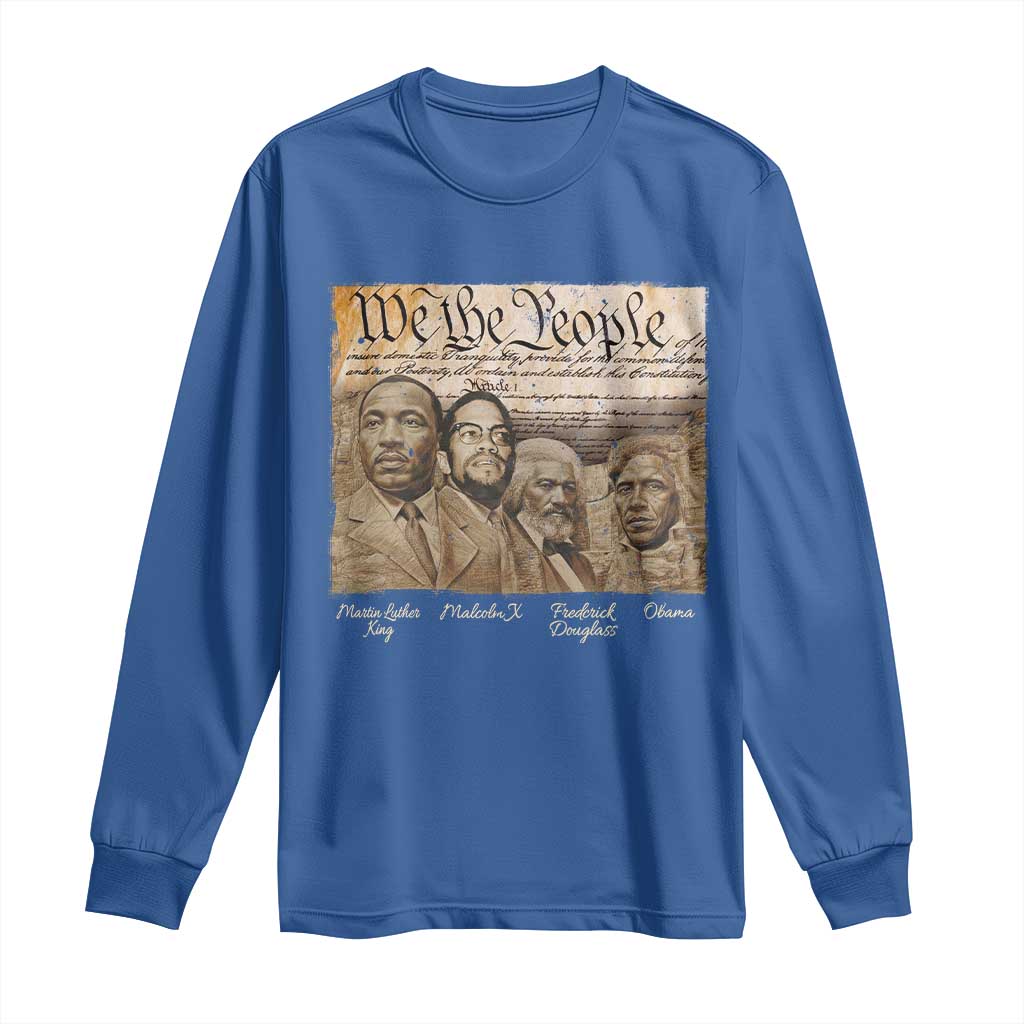Civil Right Leaders Long Sleeve Shirt Martin Luther King Malcolm X Frederick Douglass Obama Black History Month