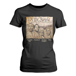 Civil Right Leaders T Shirt For Women Martin Luther King Malcolm X Frederick Douglass Obama Black History Month