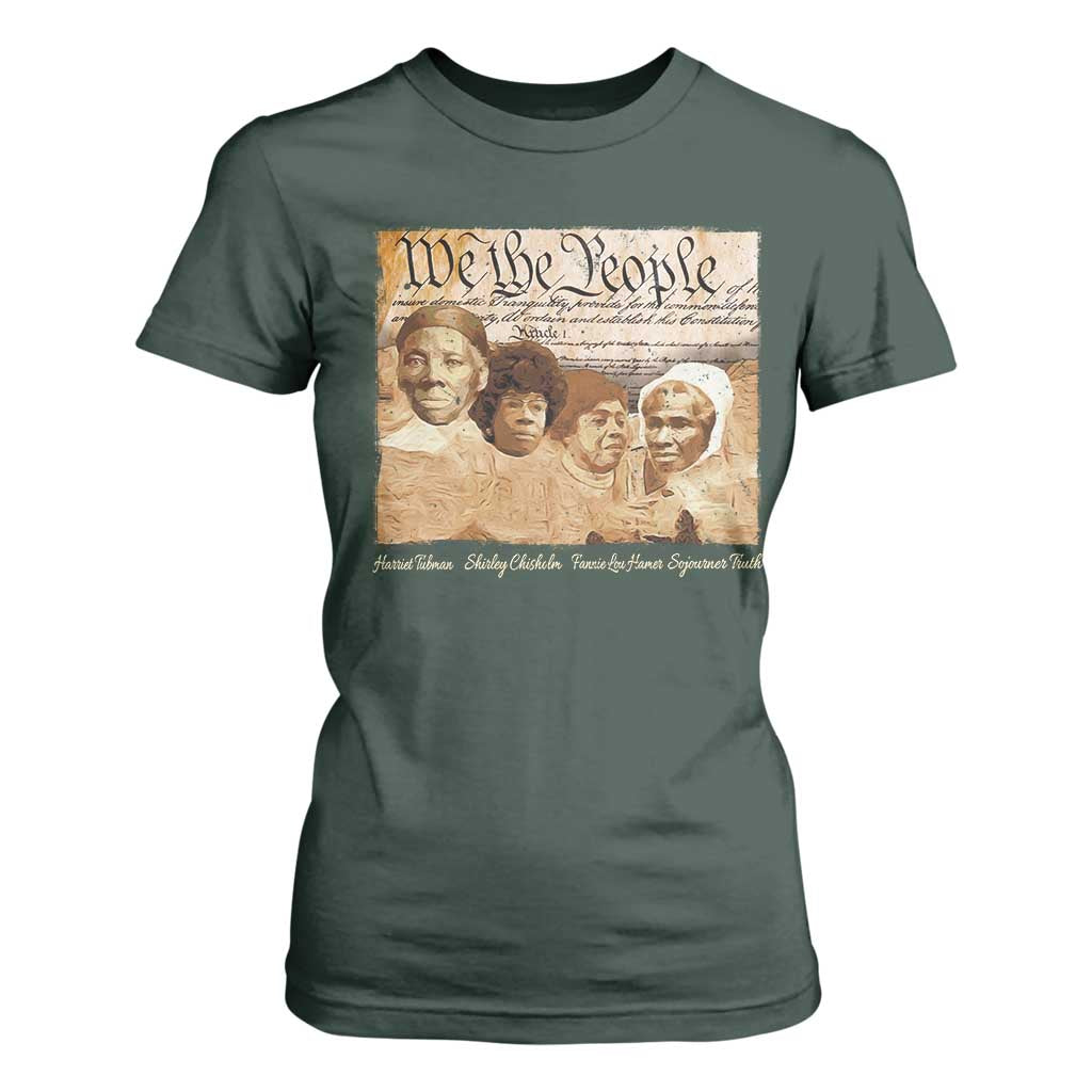 Black Women Leaders T Shirt For Women Harriet Tubman Shirley Fannie Hamer Sojourner Truth Black History Month
