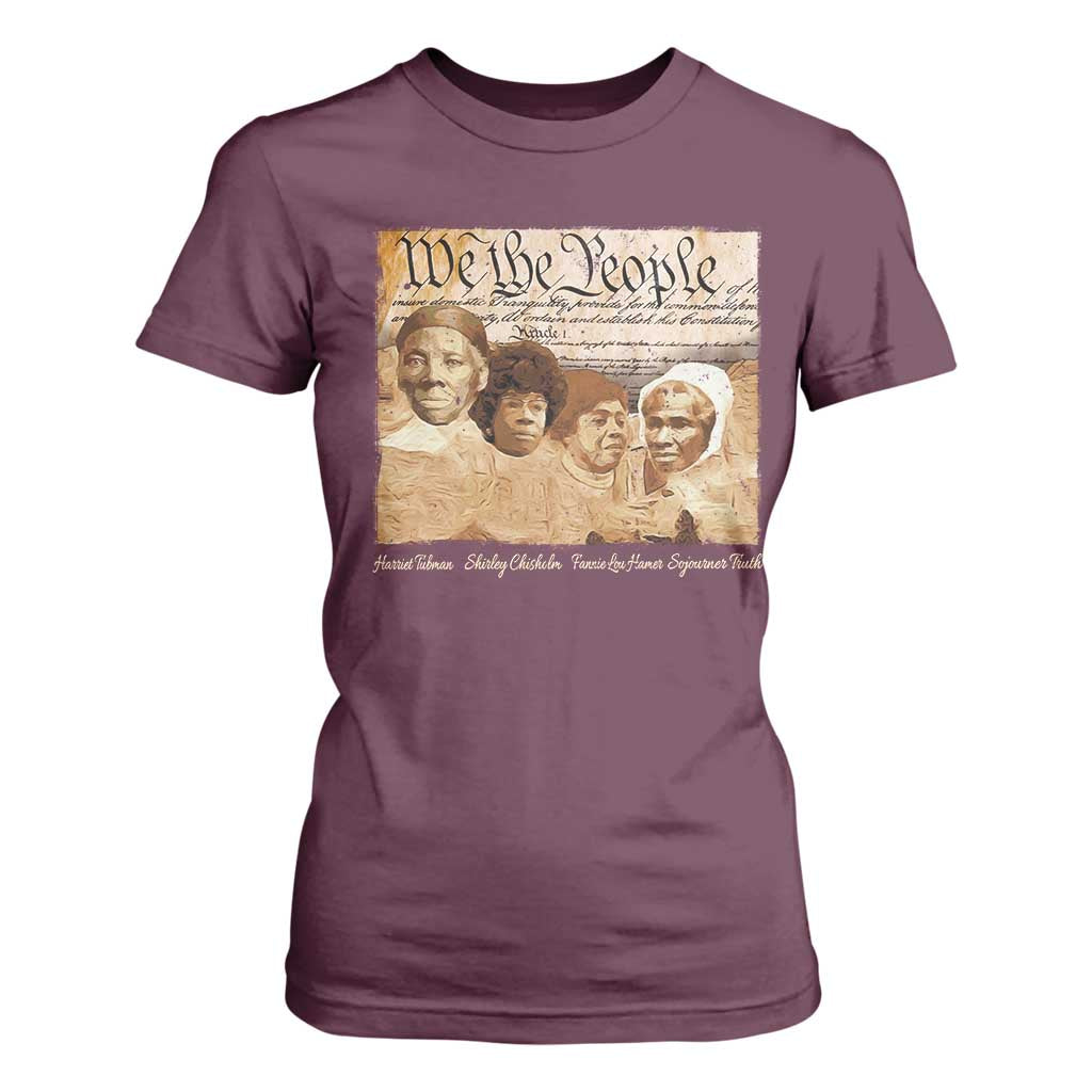 Black Women Leaders T Shirt For Women Harriet Tubman Shirley Fannie Hamer Sojourner Truth Black History Month
