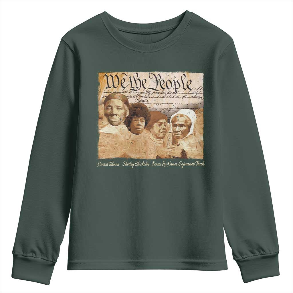 Black Women Leaders Youth Sweatshirt Harriet Tubman Shirley Fannie Hamer Sojourner Truth Black History Month