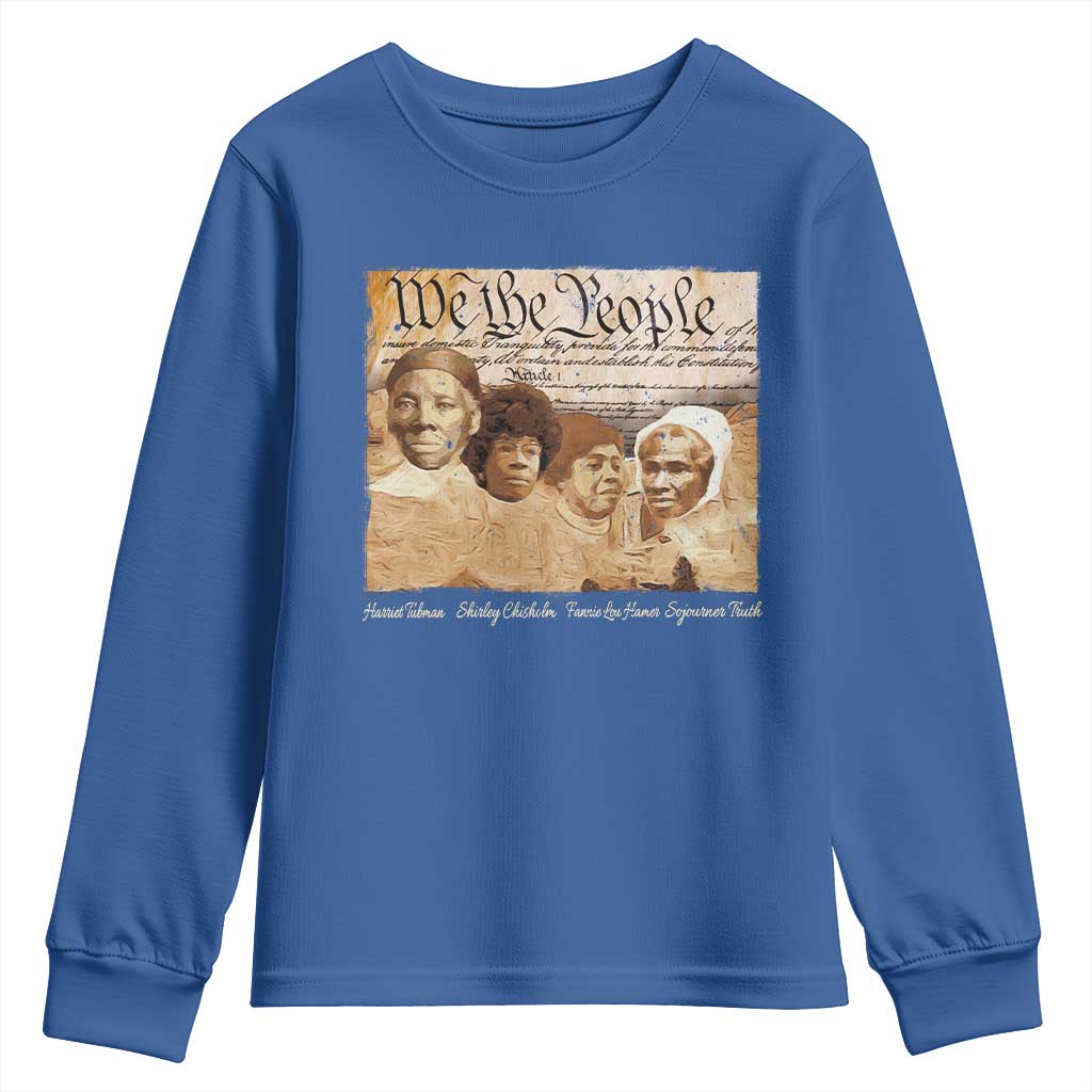 Black Women Leaders Youth Sweatshirt Harriet Tubman Shirley Fannie Hamer Sojourner Truth Black History Month
