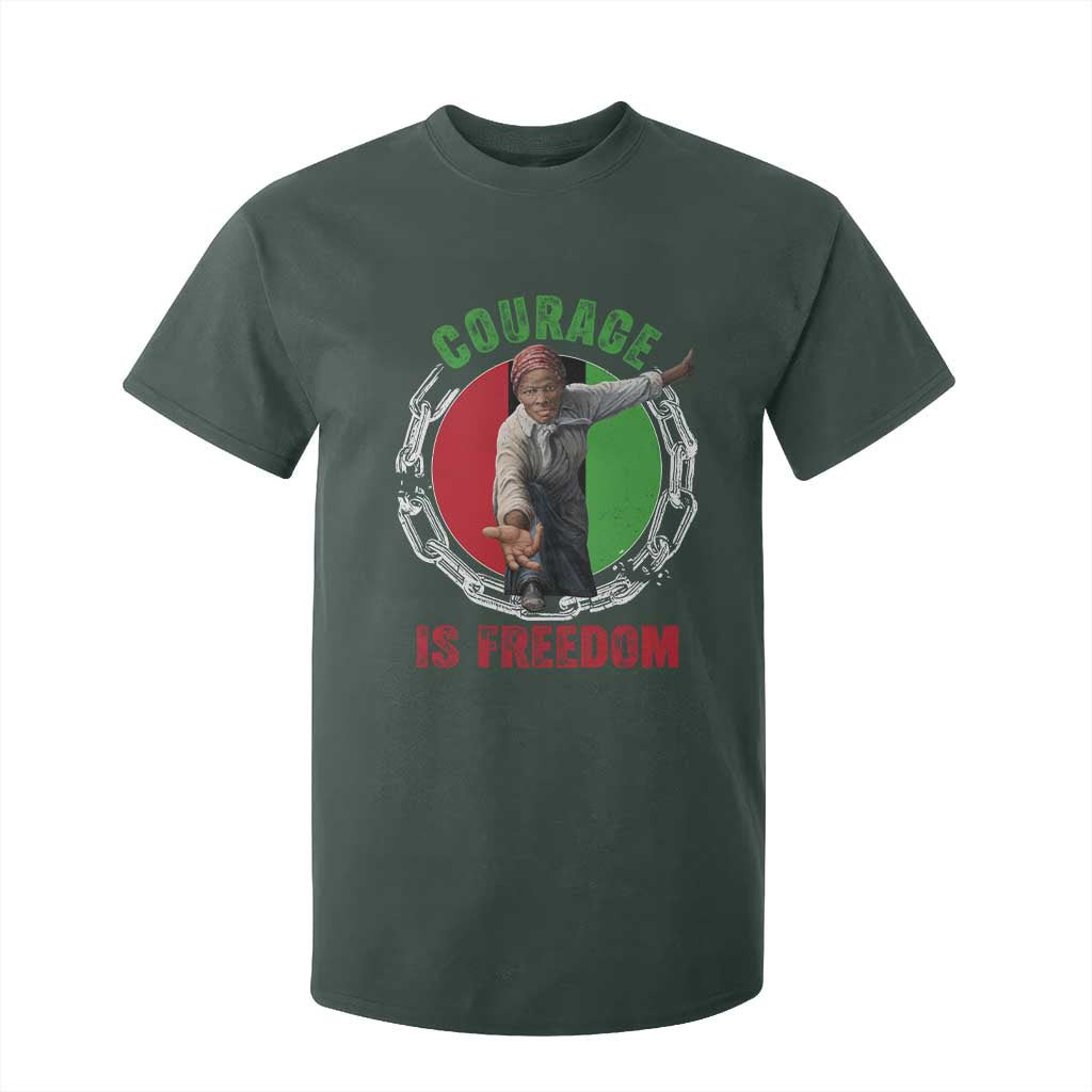 Harriet Tubman T Shirt For Kid Courage Is Freedom Black History Hero