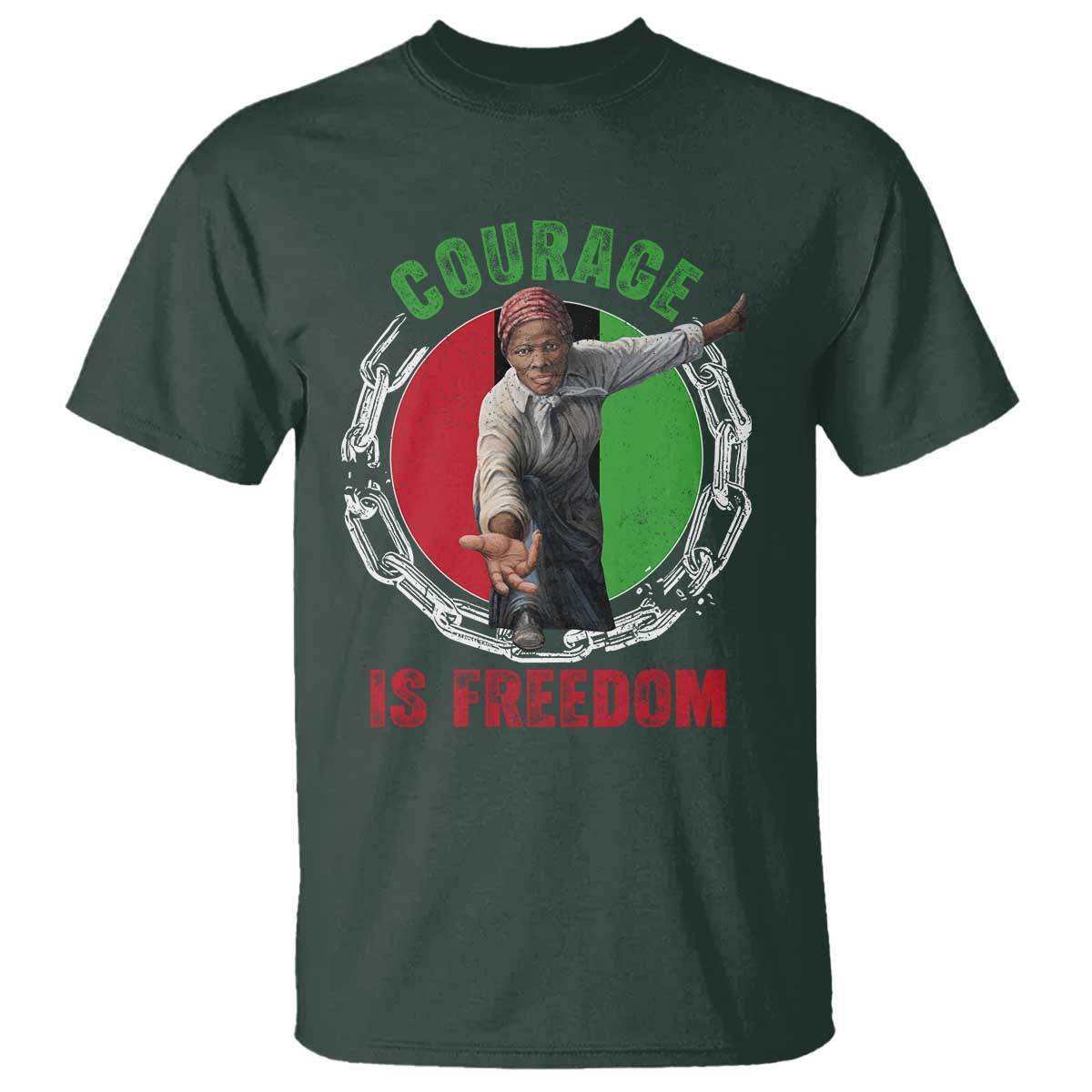 Harriet Tubman T Shirt Courage Is Freedom Black History Hero