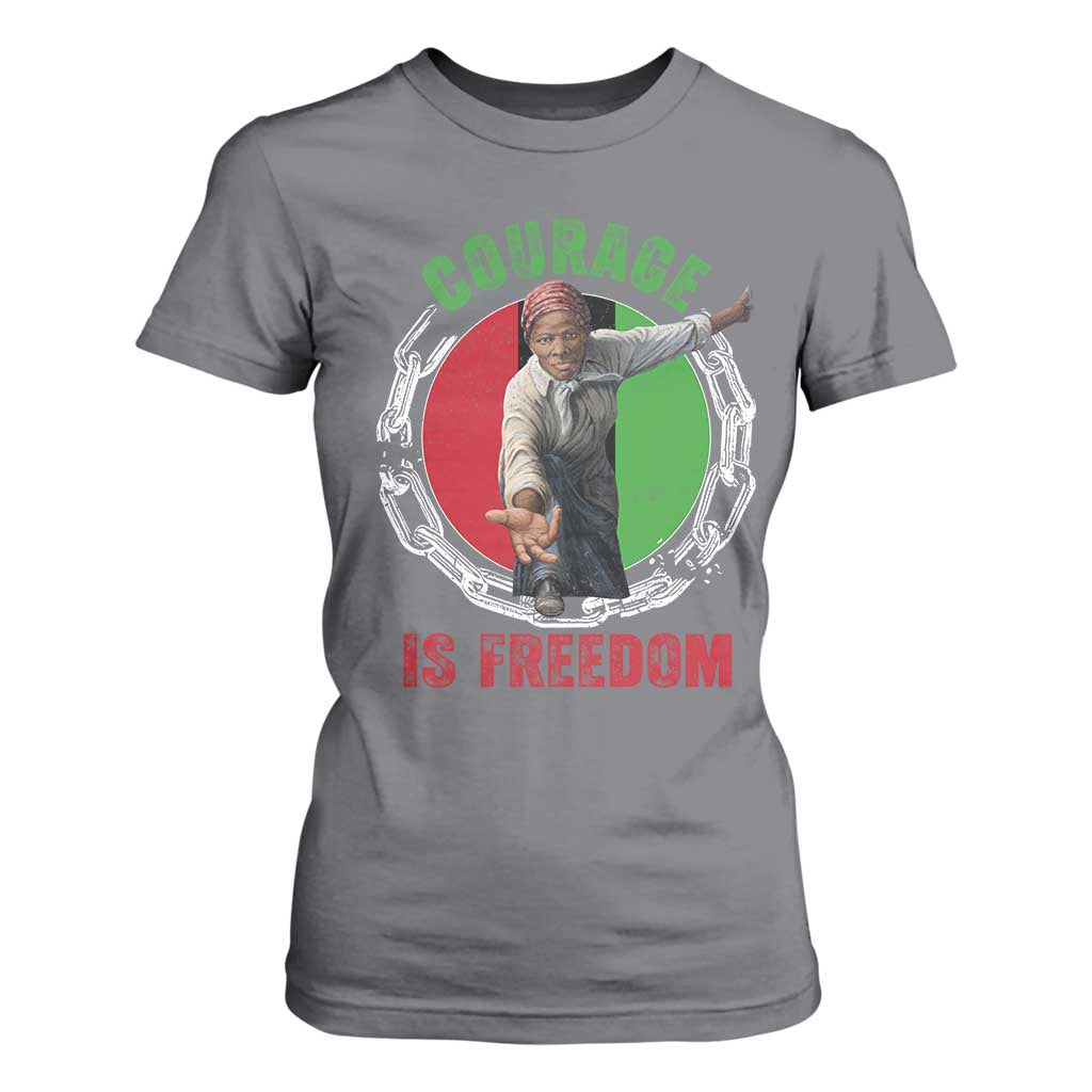 Harriet Tubman T Shirt For Women Courage Is Freedom Black History Hero