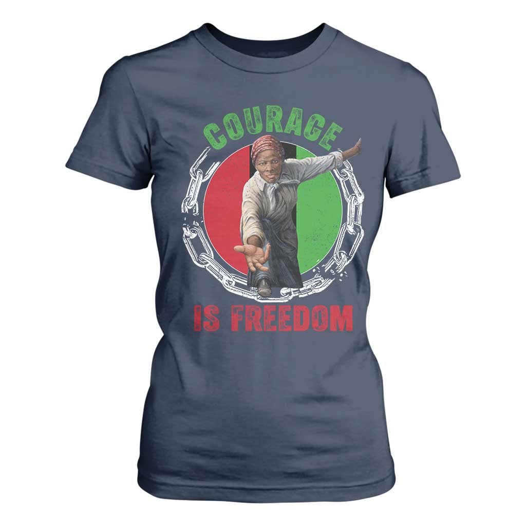 Harriet Tubman T Shirt For Women Courage Is Freedom Black History Hero