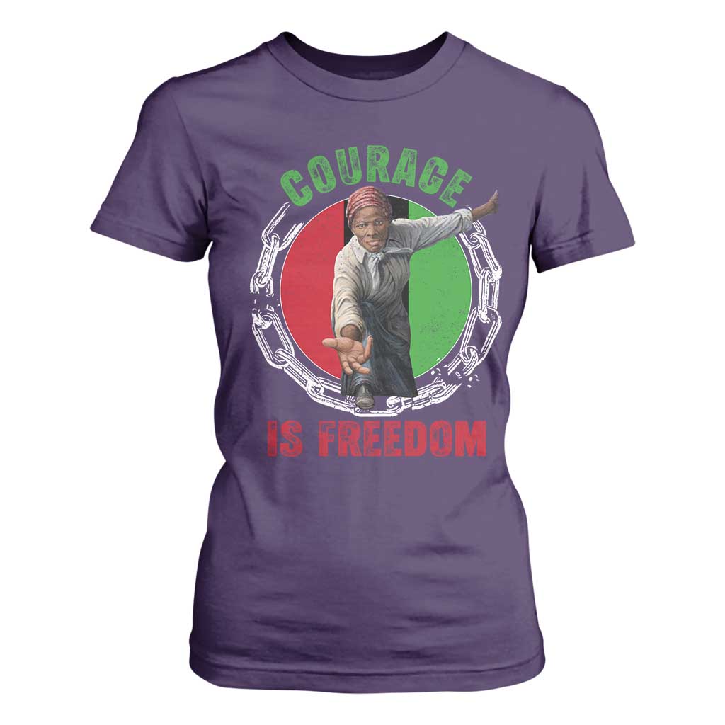 Harriet Tubman T Shirt For Women Courage Is Freedom Black History Hero