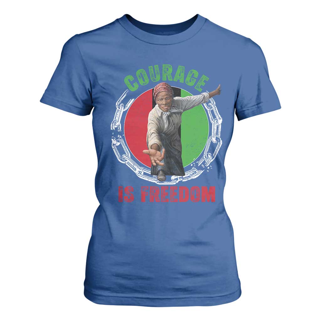 Harriet Tubman T Shirt For Women Courage Is Freedom Black History Hero