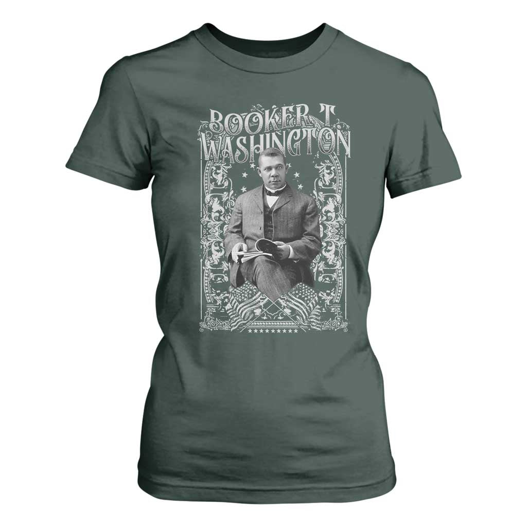 Booker Taliaferro Washington T Shirt For Women African American Educator Black History