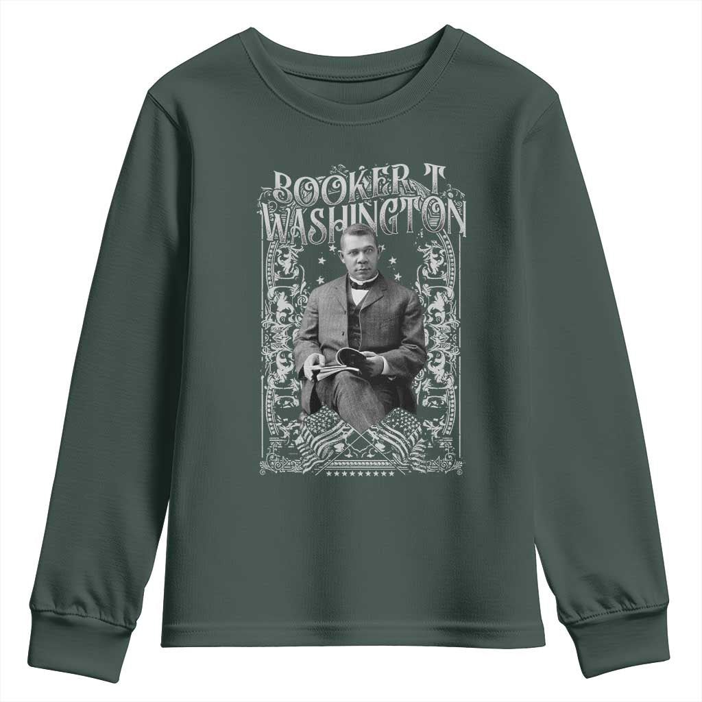 Booker Taliaferro Washington Youth Sweatshirt African American Educator Black History