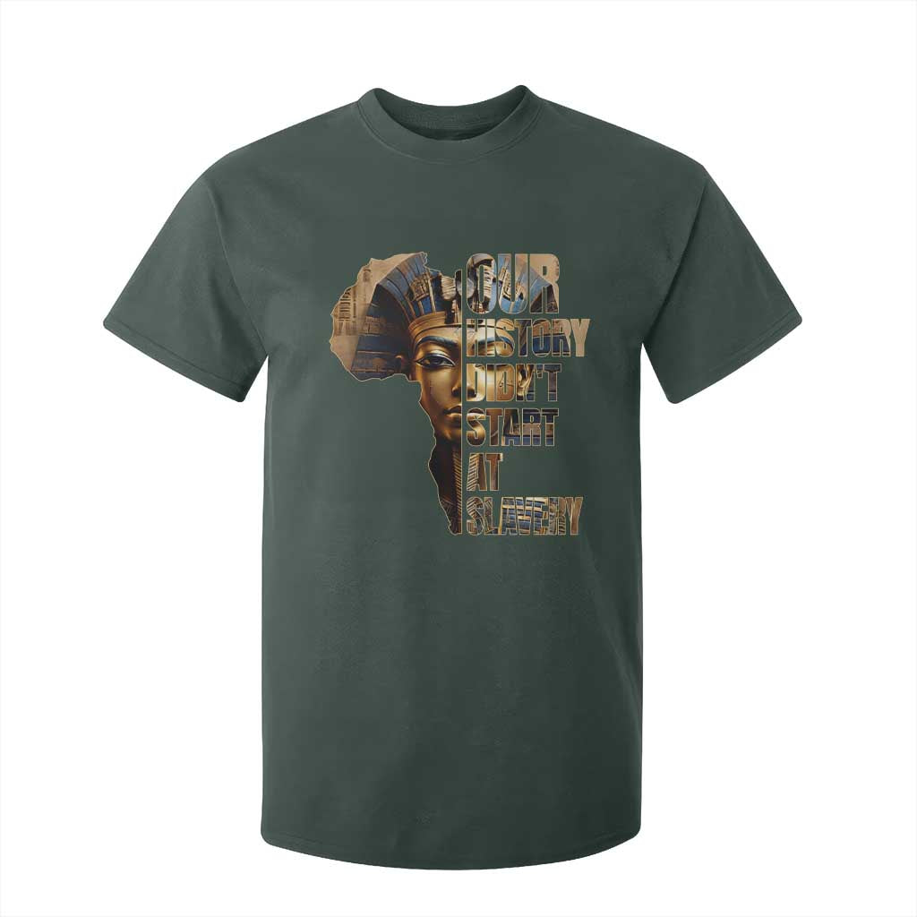 Our History Didn't Start At Slavery T Shirt For Kid Black History Ancient Egyptian