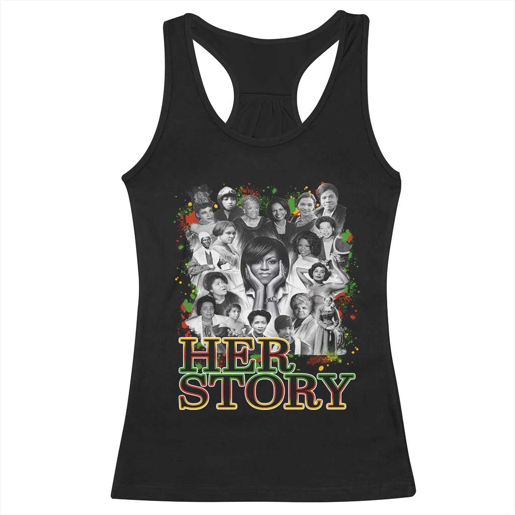 Black Women History Racerback Tank Top Her Story African American Month