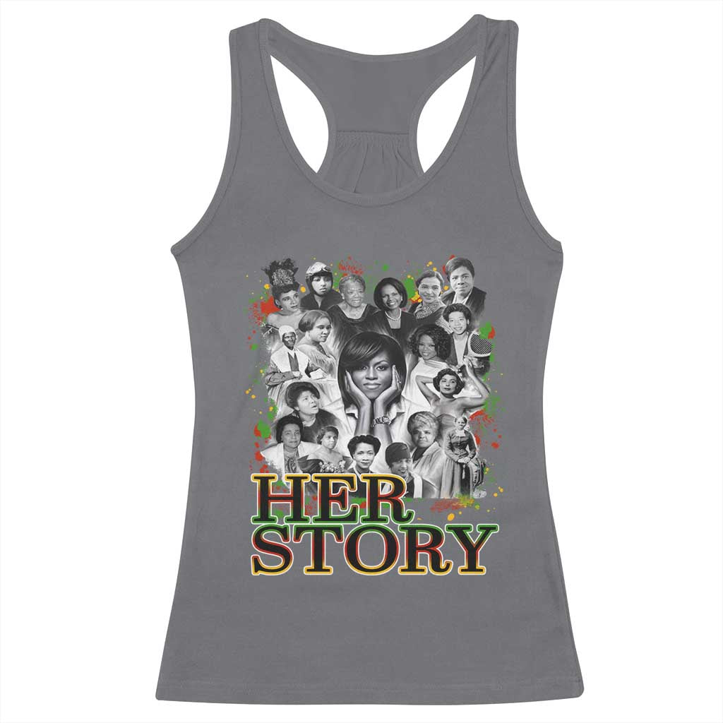 Black Women History Racerback Tank Top Her Story African American Month