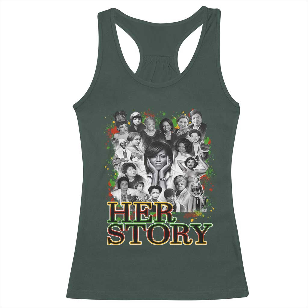 Black Women History Racerback Tank Top Her Story African American Month
